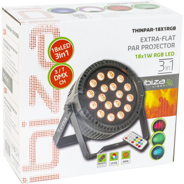 Ibiza Light THINPAR-18X1W RGB