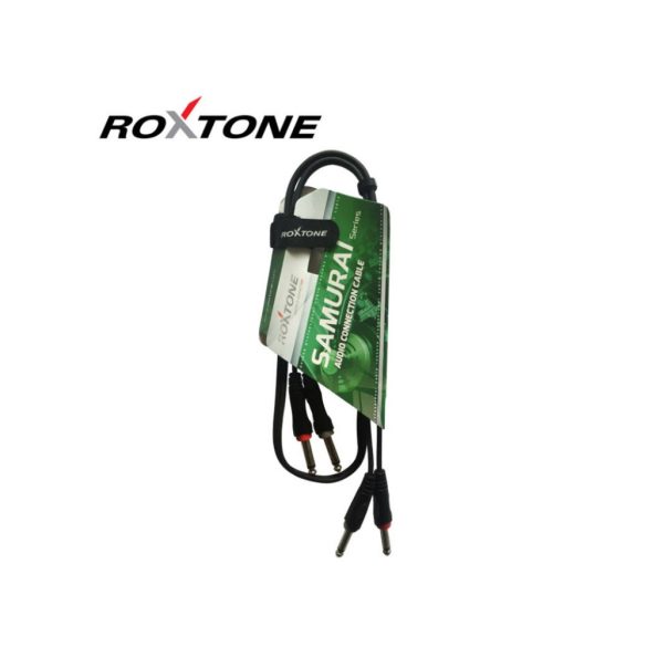 Roxtone RACC100L1 2x6,3 Jack - 2x6,3 Jack kábel, 6m