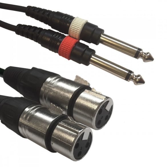 Accu-Cable 1611000039 XLR-Jack 1,5m Szerelt Jelkábel