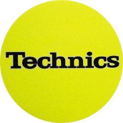 Slipmat Factory TECHNICS logo Yellow