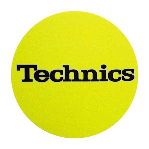 Slipmat Factory TECHNICS logo Yellow