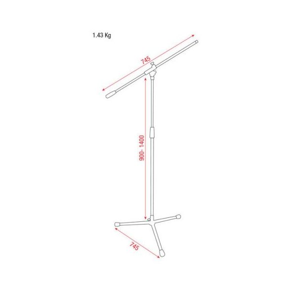 DAP-Audio Microphone Stand D8300