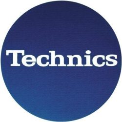 Slipmat Factory TECHNICS logo kék alapon fehér