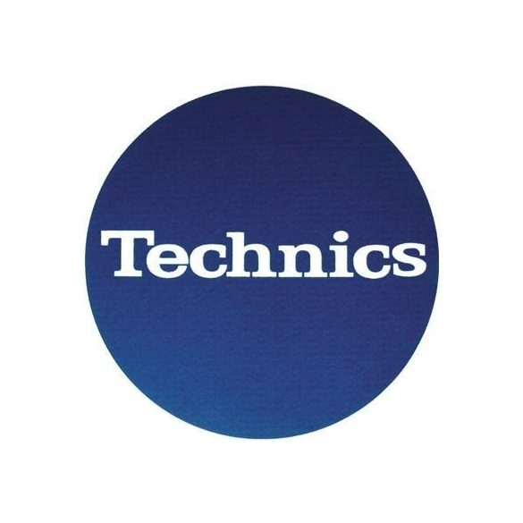Slipmat Factory TECHNICS logo kék alapon fehér