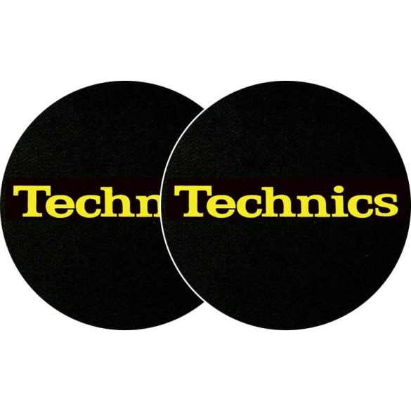 Slipmat Factory Technics Logo Yellow