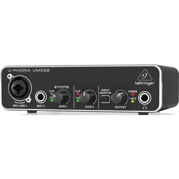 Behringer U-PHORIA UMC22 Külső USB Hangkártya