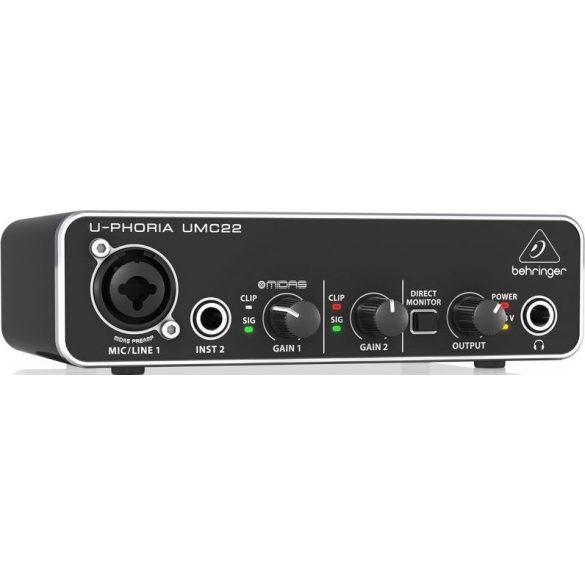 Behringer U-PHORIA UMC22 Külső USB Hangkártya