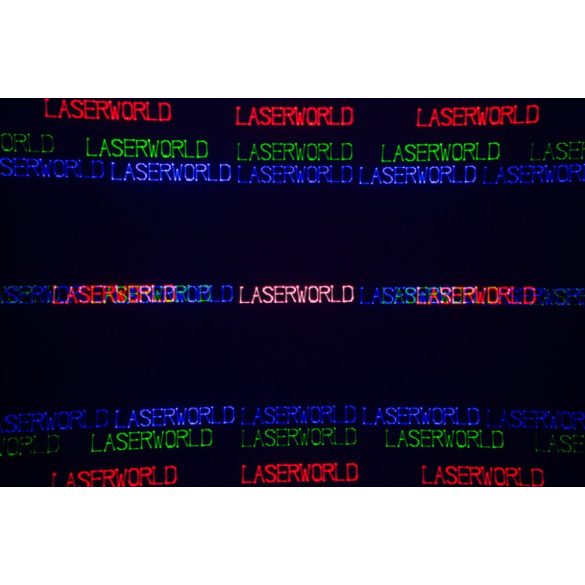 Laserworld EL-500RGB key text laser effect