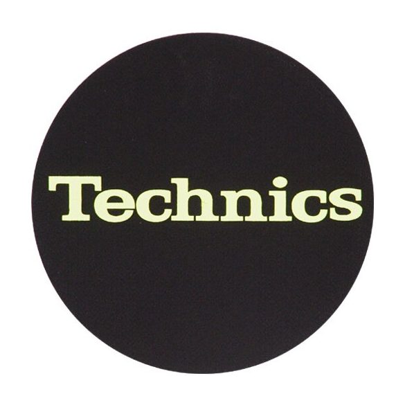 Slipmat Factory Technics Logo GLOW Yellow