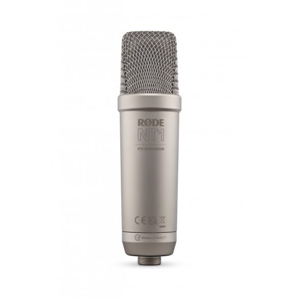 Rode NT1 MK5 nagymembrános stúdió mikrofon szett ezüst szín