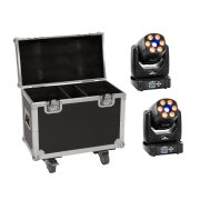 EUROLITE Set 2x LED TMH-H90 Hybrid Robotlámpa + rack