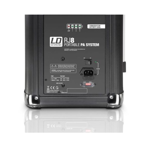 LD Systems ROADJACK 8 akkumulátorról is üzemelő mobil PA