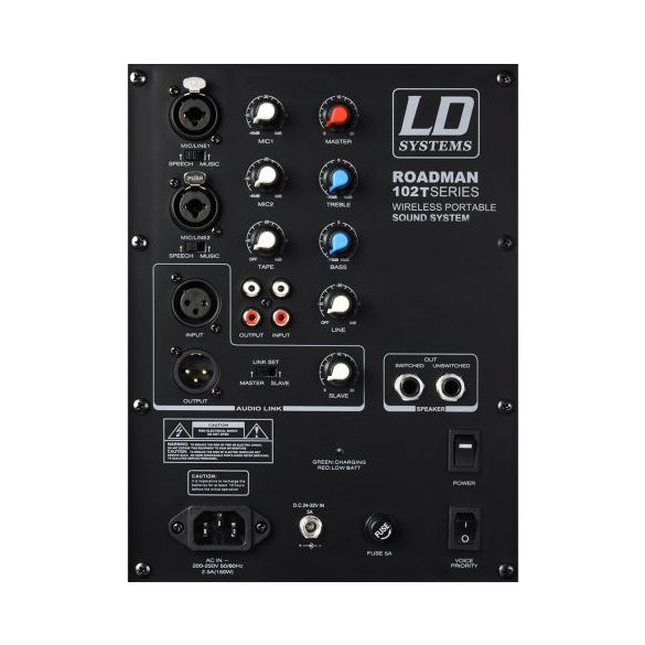 LD Systems Roadman 102 HS akkumulátorról is üzemelő mobil PA
