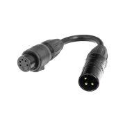 Accu-Cable DMX 3-PIN M TO 5-PIN FM IP65