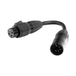 Accu-Cable DMX 5-PIN M TO 3-PIN FM IP65