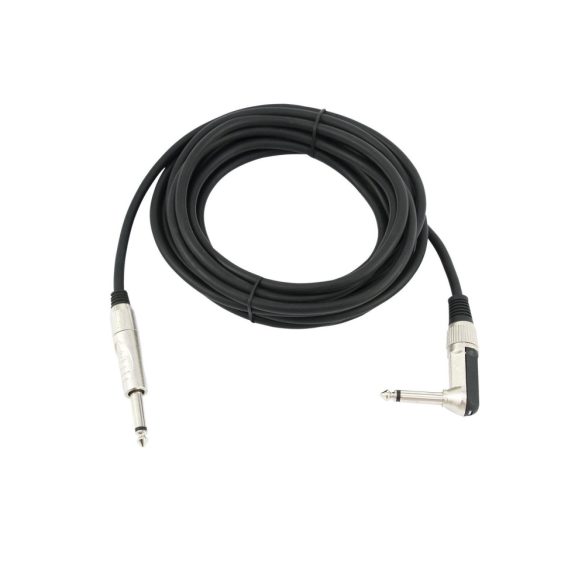 OMNITRONIC Jack - Jack cable 6.3 mono 1x 90° 3m szerelt kábel