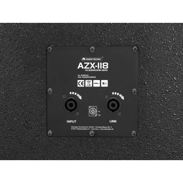 Omnitronic AZX-118 PA Passzív Sub