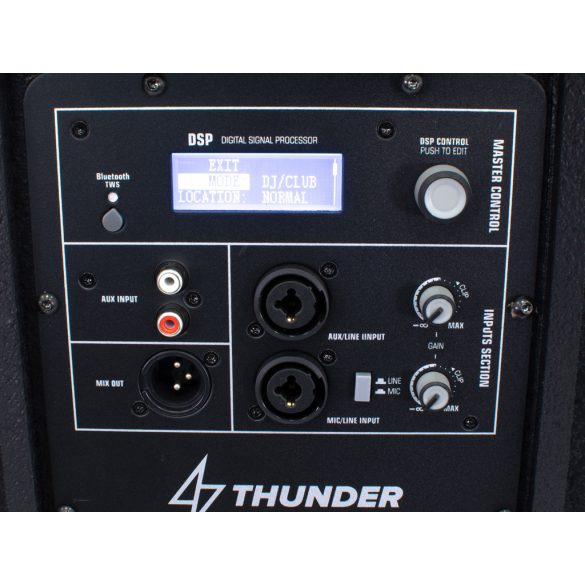 Thunder EK-15A 1000/2000W (15″) Bi-Amp aktív hangfal + TWS Bluetooth