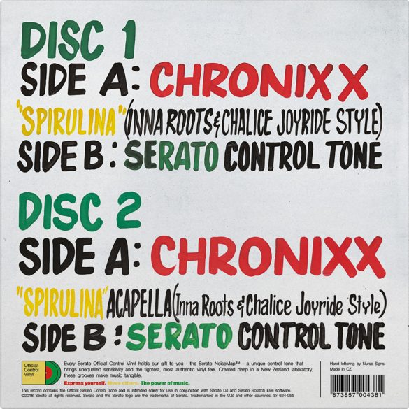 Serato Control Vinyl - 2x7" Chronixx Spirulina