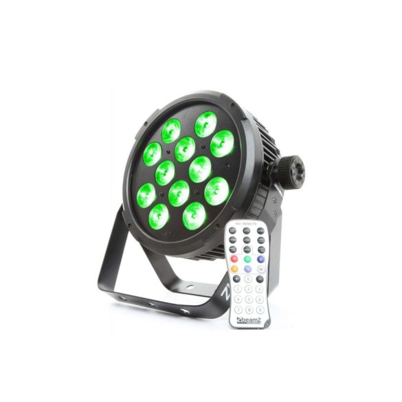 BeamZ BT310 FlatPAR RGBA (12x6W) DMX Quad LED reflektor (Multicolor) + IR távirányító
