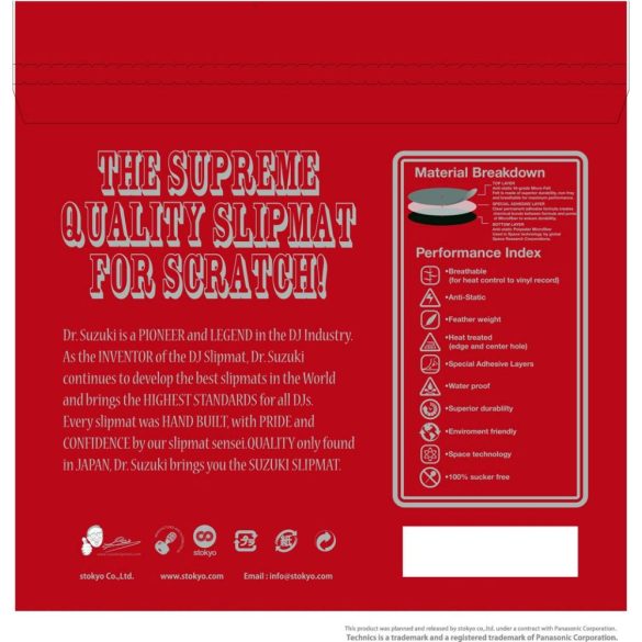 Dr.Suzuki + Technics 12" Scratch Edition Slipmats