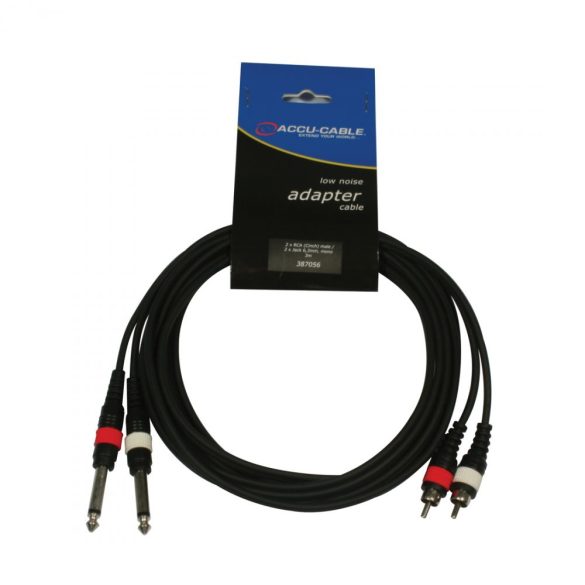 Accu-Cable 1611000007 Jack-RCA 3m Szerelt Jelkábel