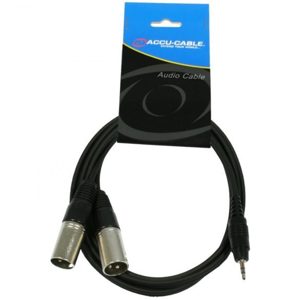 Accu-Cable 1611000043 Jack-XLR 3m Szerelt Jelkábel