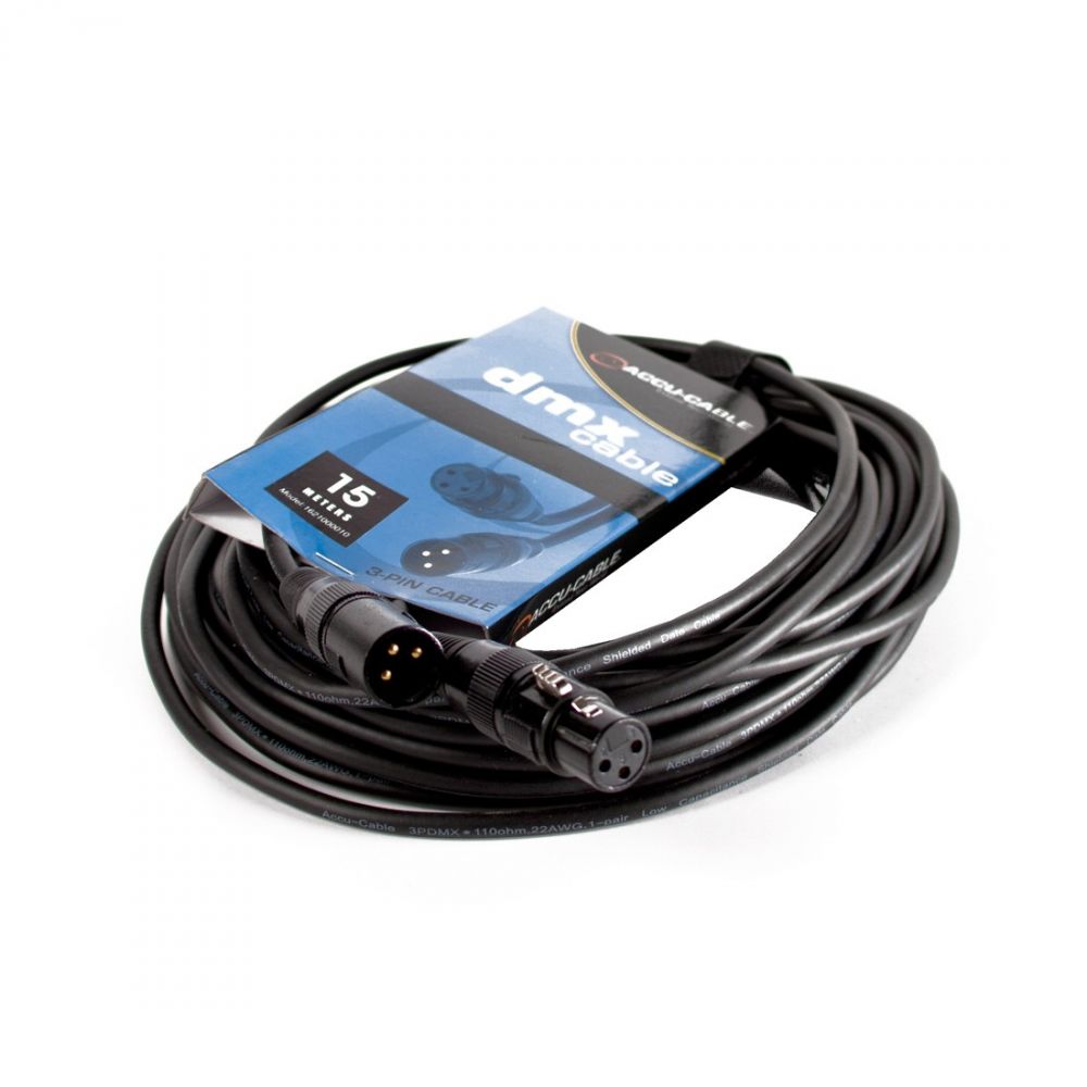 Image of Accu-Cable 1621000010 DMX jelkábel 3 pólusú 15m
